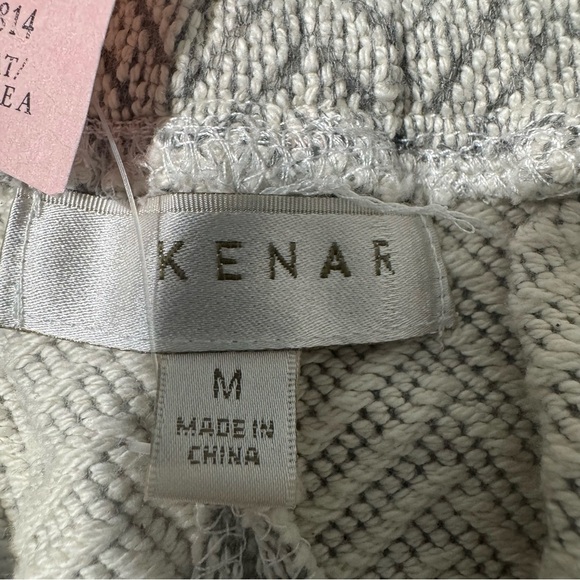 Kenar Cotton Skirt Chevron Pattern Zip Pockets Elastic Waist Size Medium NWT - Picture 3 of 10